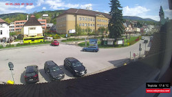 Střed obce Rokytnice nad Jizerou