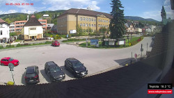 Střed obce Rokytnice nad Jizerou