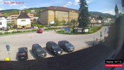 Střed obce Rokytnice nad Jizerou