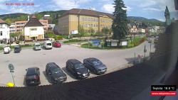 Střed obce Rokytnice nad Jizerou