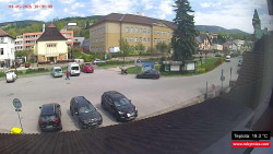 Střed obce Rokytnice nad Jizerou