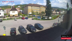 Střed obce Rokytnice nad Jizerou