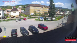 Střed obce Rokytnice nad Jizerou
