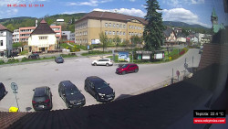 Střed obce Rokytnice nad Jizerou