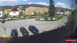 Střed obce Rokytnice nad Jizerou