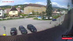 Střed obce Rokytnice nad Jizerou