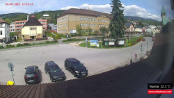 Střed obce Rokytnice nad Jizerou
