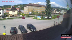 Střed obce Rokytnice nad Jizerou