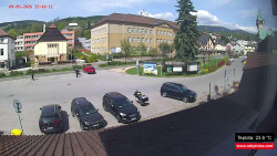 Střed obce Rokytnice nad Jizerou