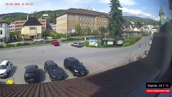 Střed obce Rokytnice nad Jizerou