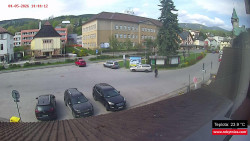 Střed obce Rokytnice nad Jizerou