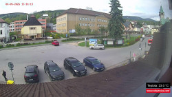 Střed obce Rokytnice nad Jizerou