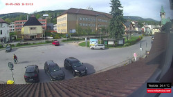 Střed obce Rokytnice nad Jizerou