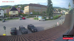 Střed obce Rokytnice nad Jizerou