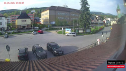 Střed obce Rokytnice nad Jizerou