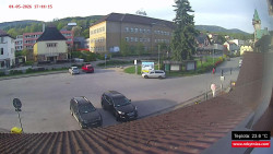 Střed obce Rokytnice nad Jizerou