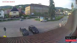 Střed obce Rokytnice nad Jizerou
