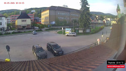 Střed obce Rokytnice nad Jizerou