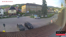 Střed obce Rokytnice nad Jizerou