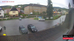 Střed obce Rokytnice nad Jizerou