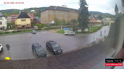 Střed obce Rokytnice nad Jizerou