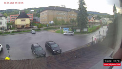 Střed obce Rokytnice nad Jizerou