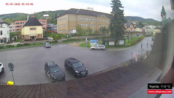 Střed obce Rokytnice nad Jizerou