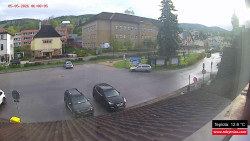 Střed obce Rokytnice nad Jizerou