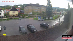 Střed obce Rokytnice nad Jizerou