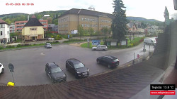 Střed obce Rokytnice nad Jizerou