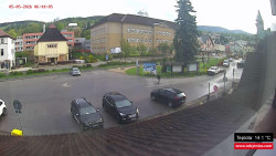 Střed obce Rokytnice nad Jizerou