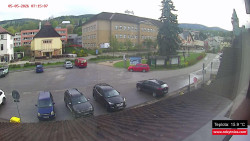 Střed obce Rokytnice nad Jizerou