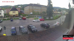 Střed obce Rokytnice nad Jizerou