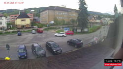 Střed obce Rokytnice nad Jizerou