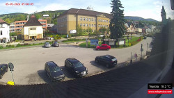 Střed obce Rokytnice nad Jizerou