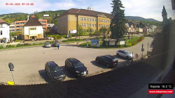 Střed obce Rokytnice nad Jizerou