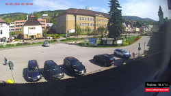 Střed obce Rokytnice nad Jizerou