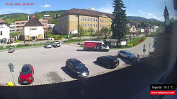Střed obce Rokytnice nad Jizerou