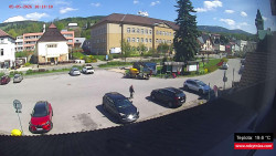 Střed obce Rokytnice nad Jizerou