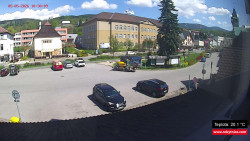 Střed obce Rokytnice nad Jizerou