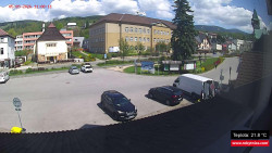 Střed obce Rokytnice nad Jizerou