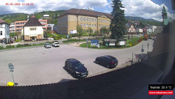 Střed obce Rokytnice nad Jizerou