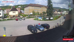 Střed obce Rokytnice nad Jizerou