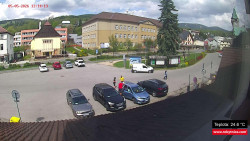 Střed obce Rokytnice nad Jizerou
