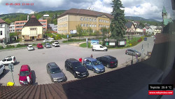 Střed obce Rokytnice nad Jizerou