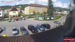 Střed obce Rokytnice nad Jizerou