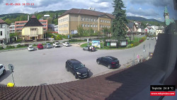 Střed obce Rokytnice nad Jizerou