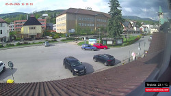 Střed obce Rokytnice nad Jizerou