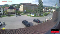Střed obce Rokytnice nad Jizerou