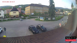 Střed obce Rokytnice nad Jizerou